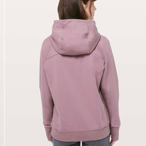 Lululemon Scuba Pullover Hoodie Sweatshirt Figue Pink Mauve Relaxed Fit Size 2 - Picture 2 of 9